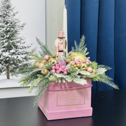 stroik świateczny w flowerbox