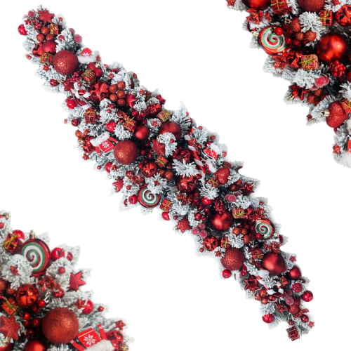 Girlanda świąteczna ozdobiona