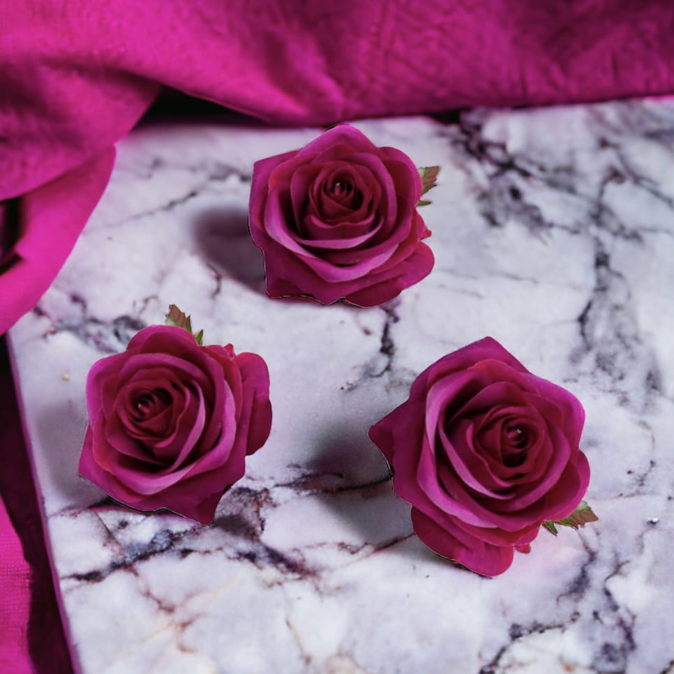 sztuczna róża fuksja