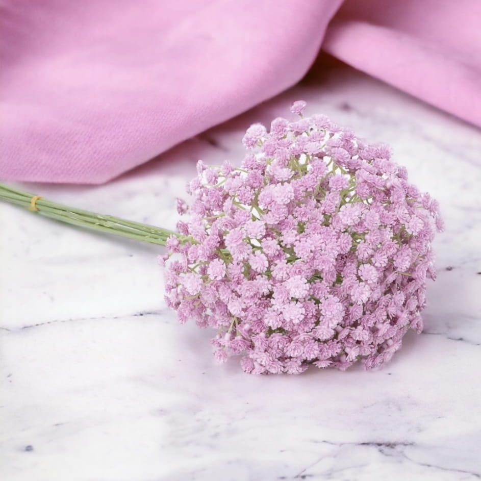 sztuczna gipsówka różowa fuksja, gipsówka bukiet