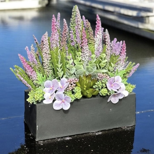 Stroik na cmentarz z wrzosów 