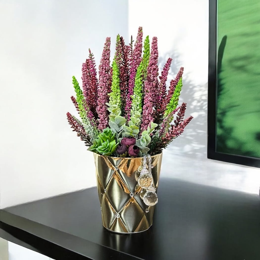 sztuczny wrzos kopozycja z wrzosów