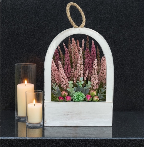 Stroik na cmentarz z wrzosów  