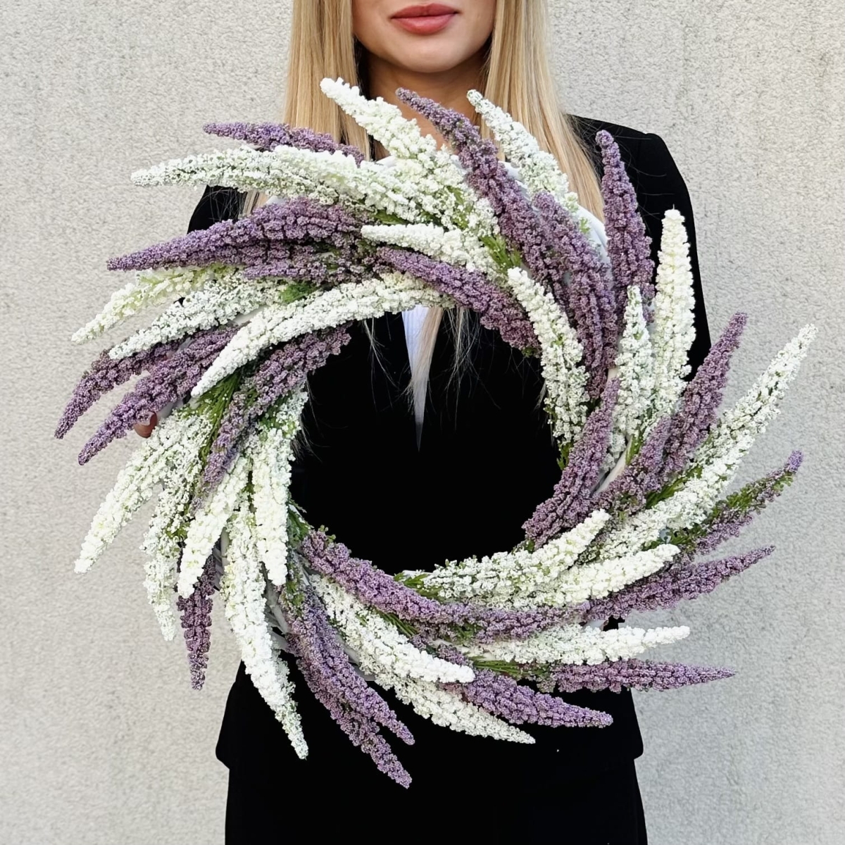 Wianek jesienny z wrzosów