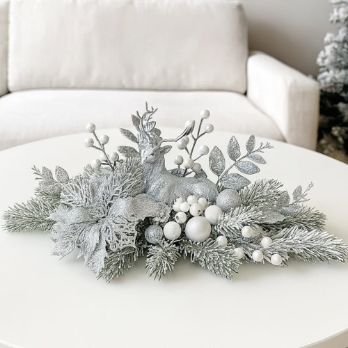 Stroik świąteczny na talerzu  