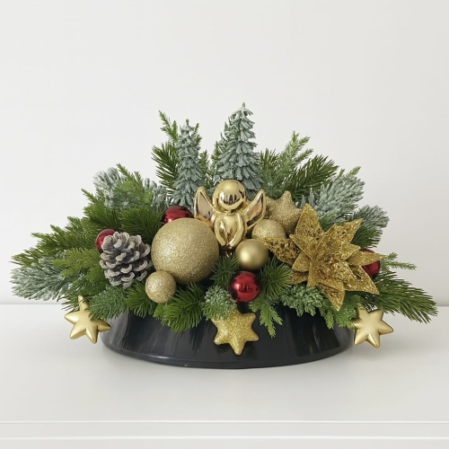 Stroik świąteczny bożonarodzeniowy na cmentarz  