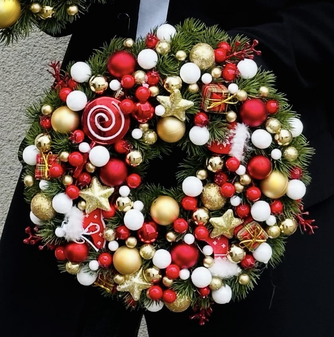 Wianek świąteczny bożonarodzeniowy