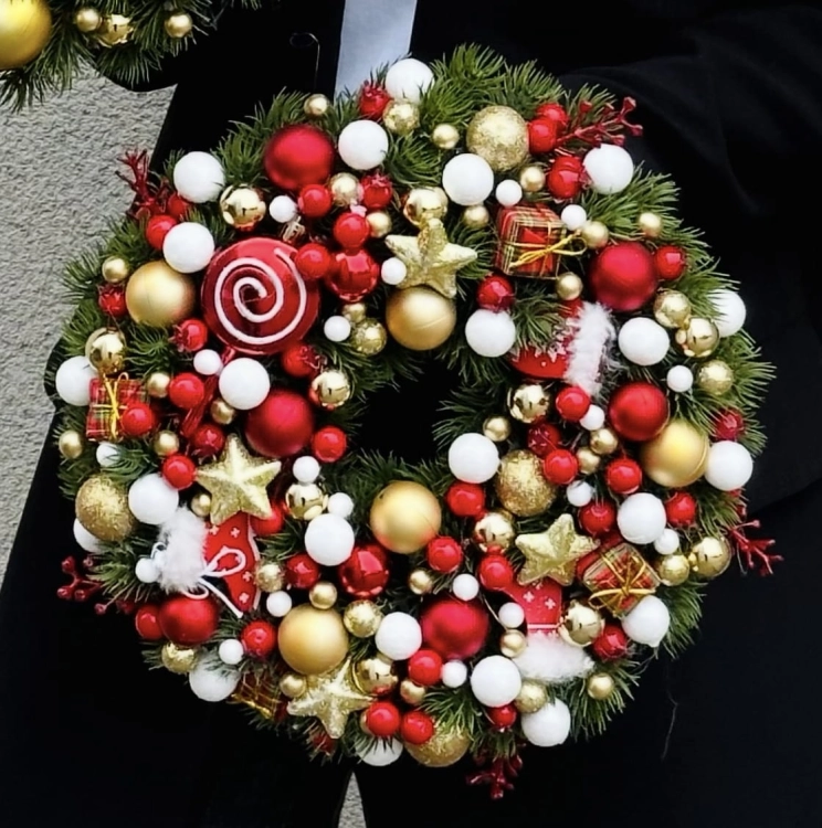 Wianek świąteczny bożonarodzeniowy