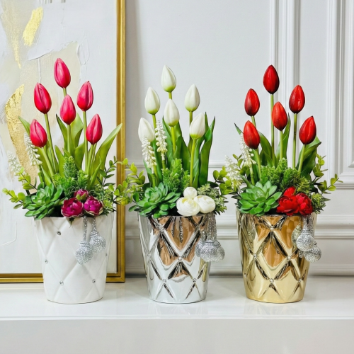 Silikonowe tulipany