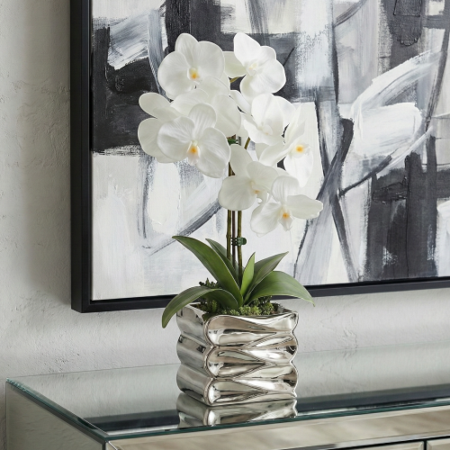 Sztuczny storczyk w donicy
