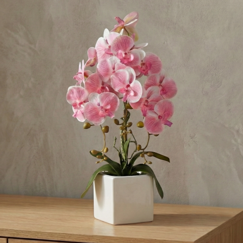 Sztuczny storczyk w doniczce