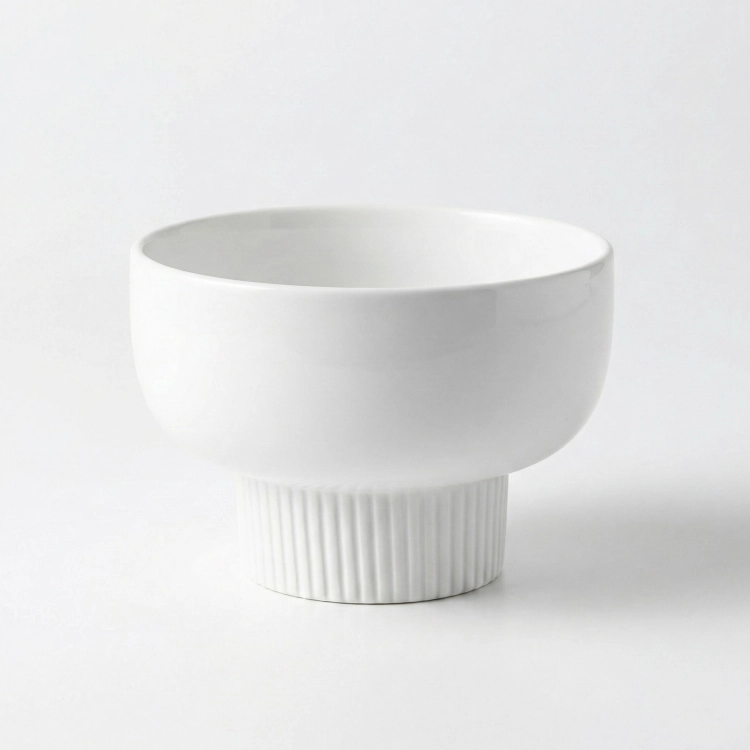 Doniczka ceramiczna biała