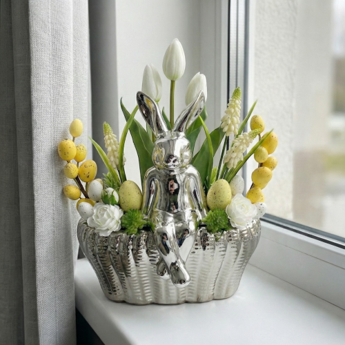 Stroik wielkanocny z tulipanów  