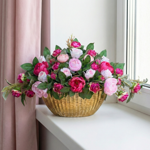 Kompozycja kwiatowa w doniczce 