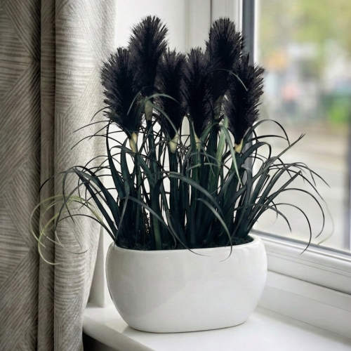 Sztuczna trawa pampasowa w doniczce  