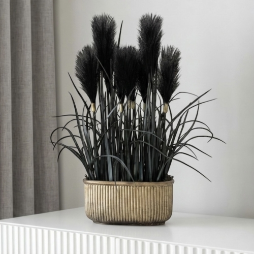 Sztuczna trawa pampasowa w doniczce 