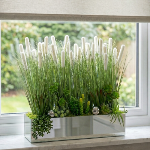 Sztuczna trawa w donicy 