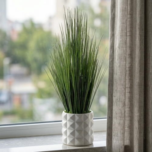 Sztuczna trawa w doniczce 