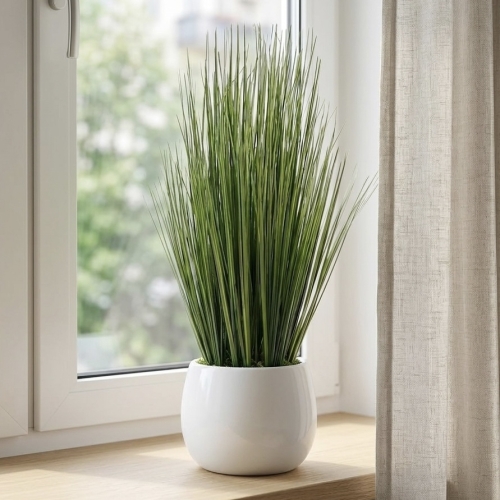 Sztuczna trawa w doniczce 