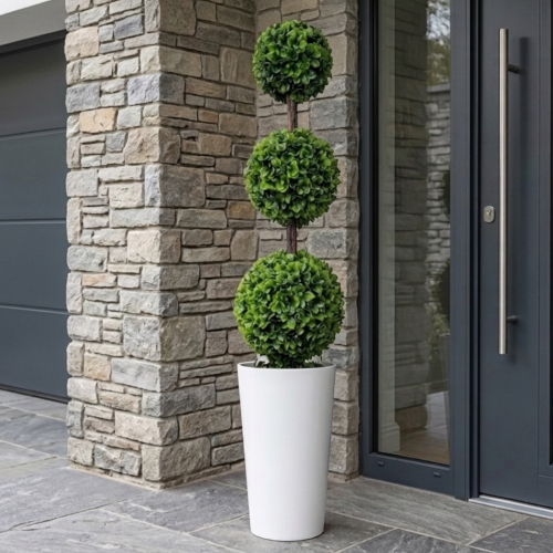 Sztuczny bukszpan w donicy 