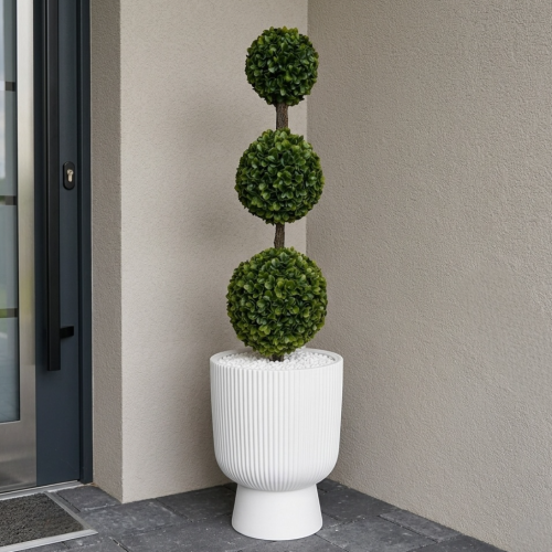 Sztuczny bukszpan w donicy