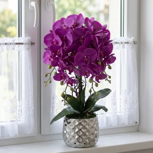 Sztuczny storczyk w doniczce  